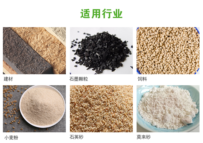 高頻振動篩主要用于化工，建材，石墨顆粒，飼料，小麥粉，石英砂，豆?jié){，果汁等各種物料的干法、濕法篩分、分級、脫水，過濾。